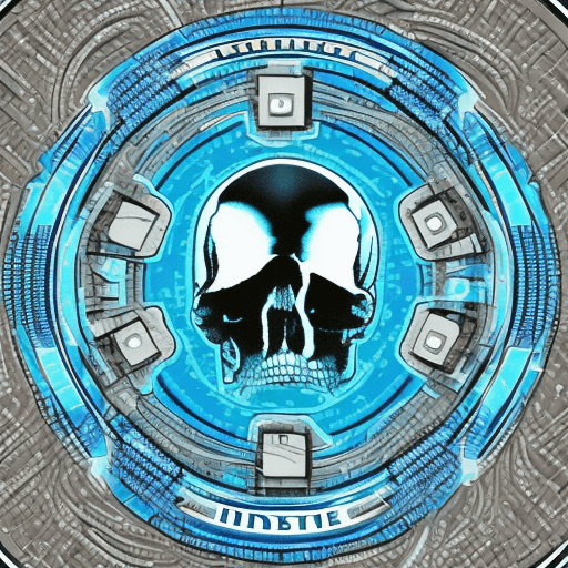 AI generated: A parody Intel Inside logo in the same style and colors with the text “Dead Inside”