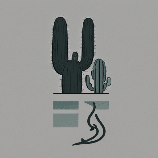 AI generated: Tattoo design that symbolically represents the concepts of  cat, cactus, trust, road, and sea in a m...