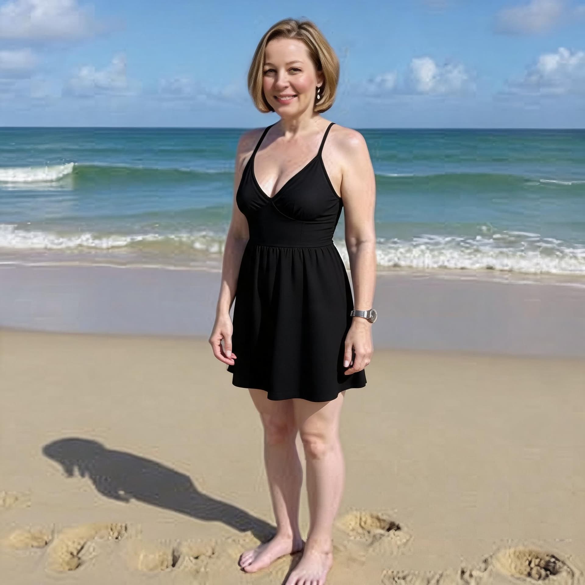 AI generated: Little dress, neckline 