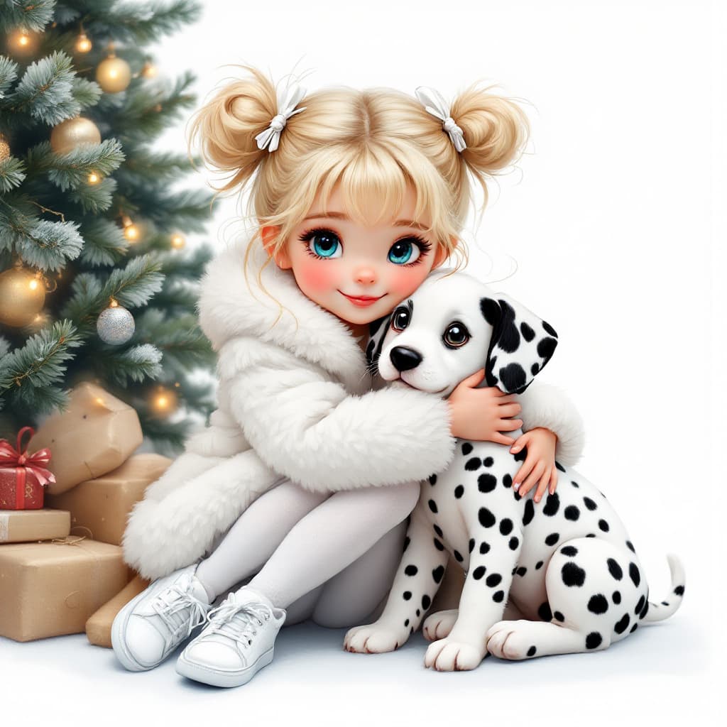 AI generated: Create a hyperrealistic cartoon made with oil and acrylic with glossy shine, depicting a European bl...
