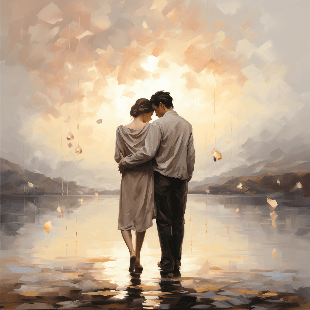 AI generated: Artistic representation of the emotion "hope" in a serene environment, capturing the essence and dep...