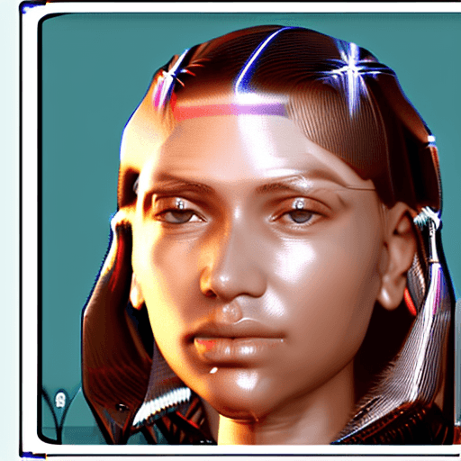 AI generated: ethereal and clean portrait of a woman character Unreal Engine 5, pristine glass-like face skin qual...