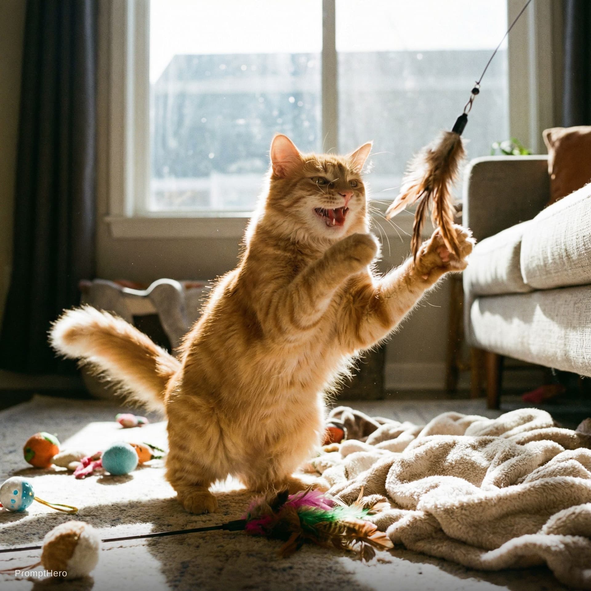 AI generated: happy cat