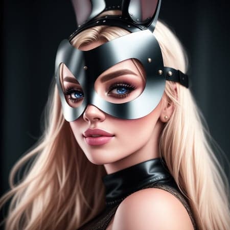 Leather Bunny Mask - Image 1