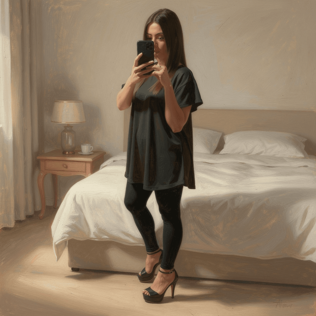 AI generated: En baby dool trasparente 