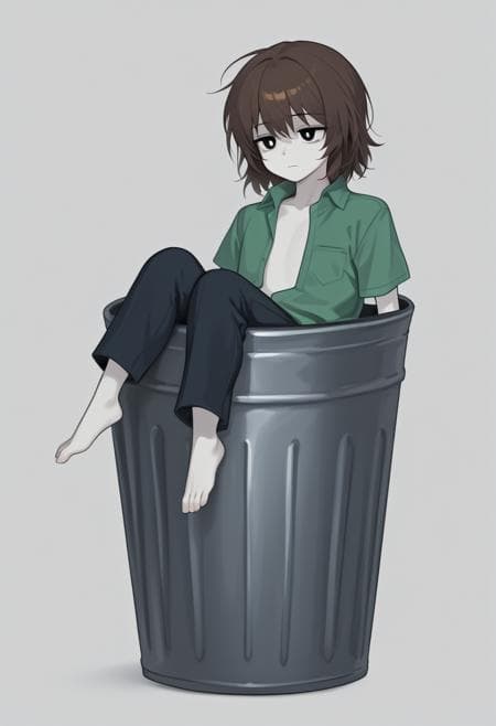 POV - In Trash Can