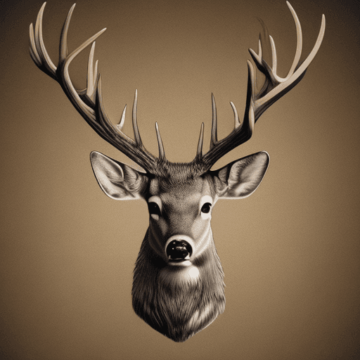 AI generated: mascot, Male BUCK deer, vector, black and white, face, logo, named Northern Stag, add Name "Northern...