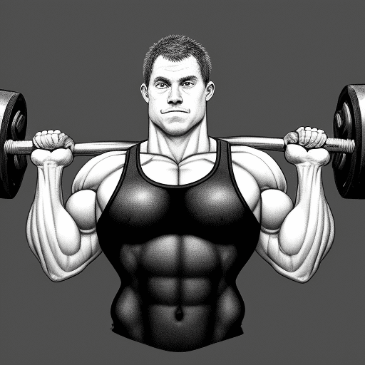 AI generated: create an cartoonish charcoal image of a lutherian preast lifting weights. use only outlines