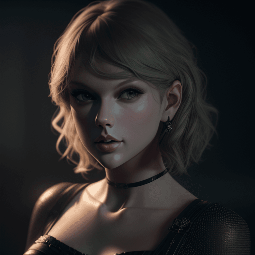 AI generated: Portrait of Taylor Swift, 8k, VFX, octane render, unreal engine 5, Diffraction Grading, Ray Tracing ...