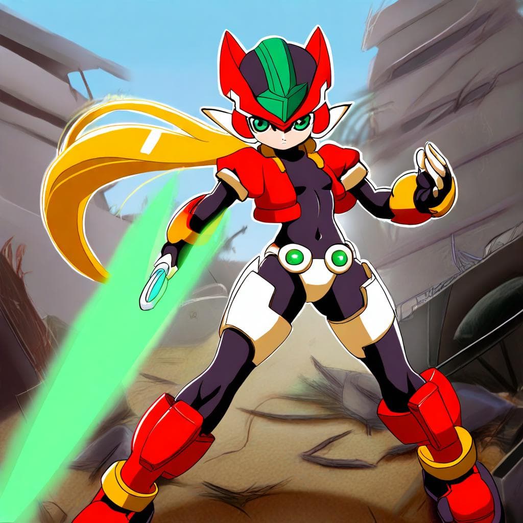 [IL] Aile (Hu+X+ZX) and Prairie (Mega Man ZX) / エール (Hu+X+ZX)とプレリー (ロックマンゼクス)