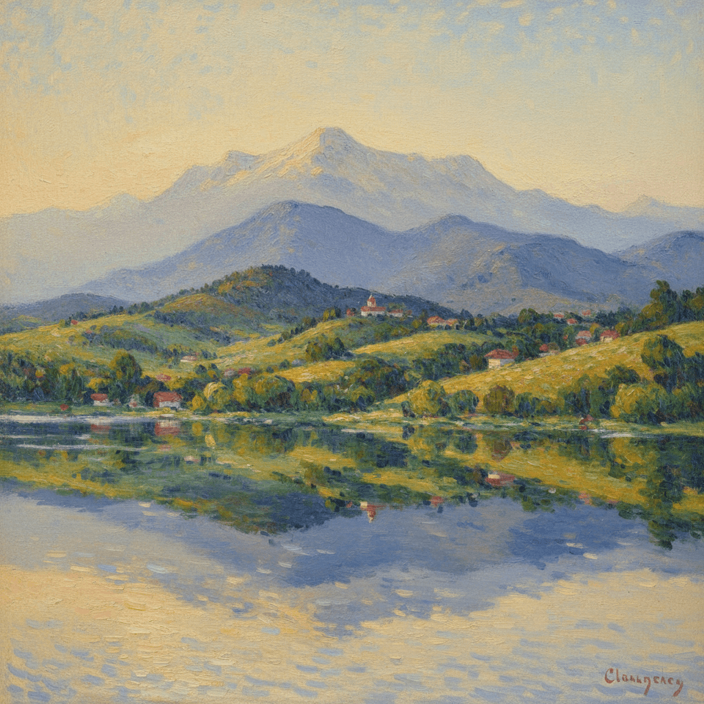 AI generated: make it in Clod Monet style, transform in HORIZONTAL 2:1 orientation, add bulgarian dramatic high mo...