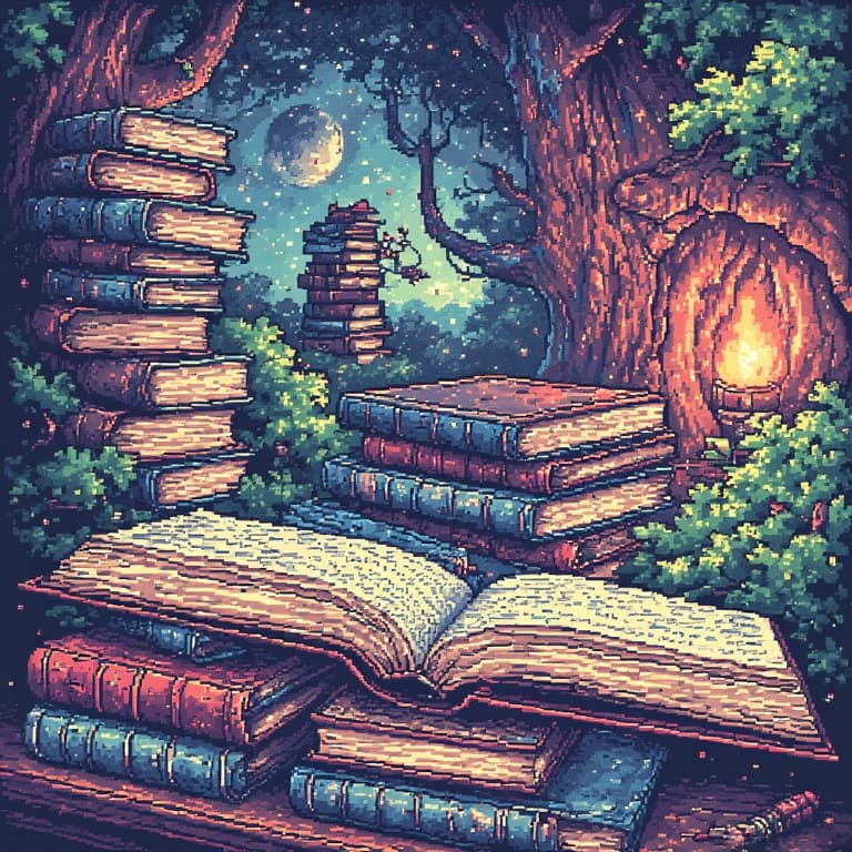 AI generated: As If Anyone Here Reads Real Books., best pixel art, neo-geo graphical style, retro nostalgic master...