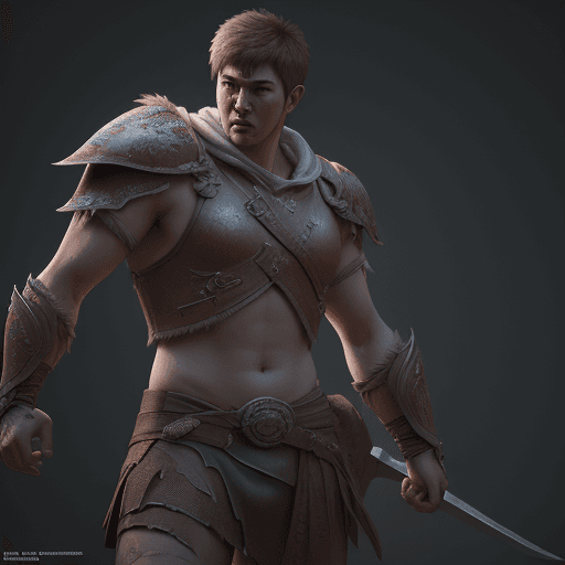 AI generated:  a deep relief photorealistic comic illustration of an Elvin Warrior Unreal Engine 5, hyper realism,...