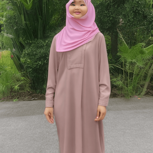 AI generated: Indonesian woman, 25 years old, wearing hijab, hot looking, nude