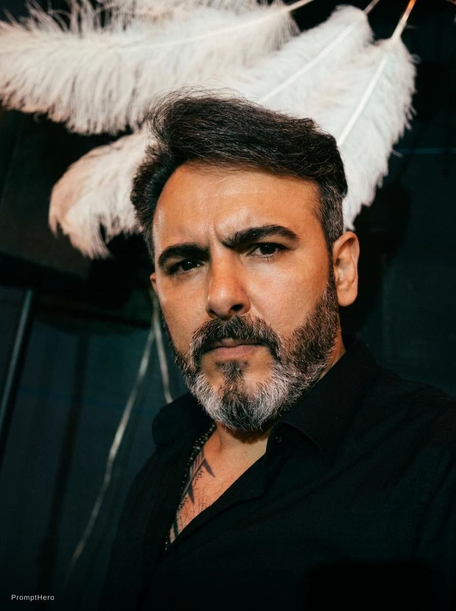 AI generated: a portait of a man --ar 3:4 --profile pbmmdpv --stylize 200