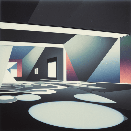 AI generated: In the style of el lissitzky, Bauhaus art, epic single storey villa, futuristic, geometric forms, li...