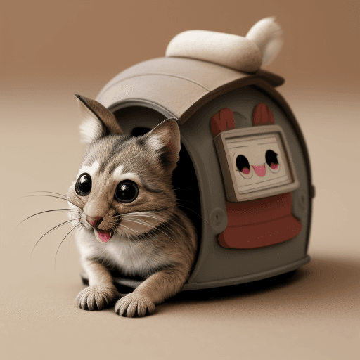 AI generated: photo of a funny mause, hd