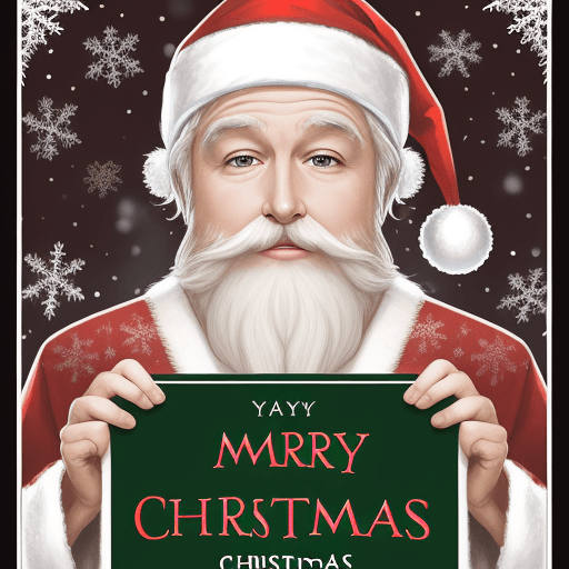 AI generated: Christmas poster, intermediate,