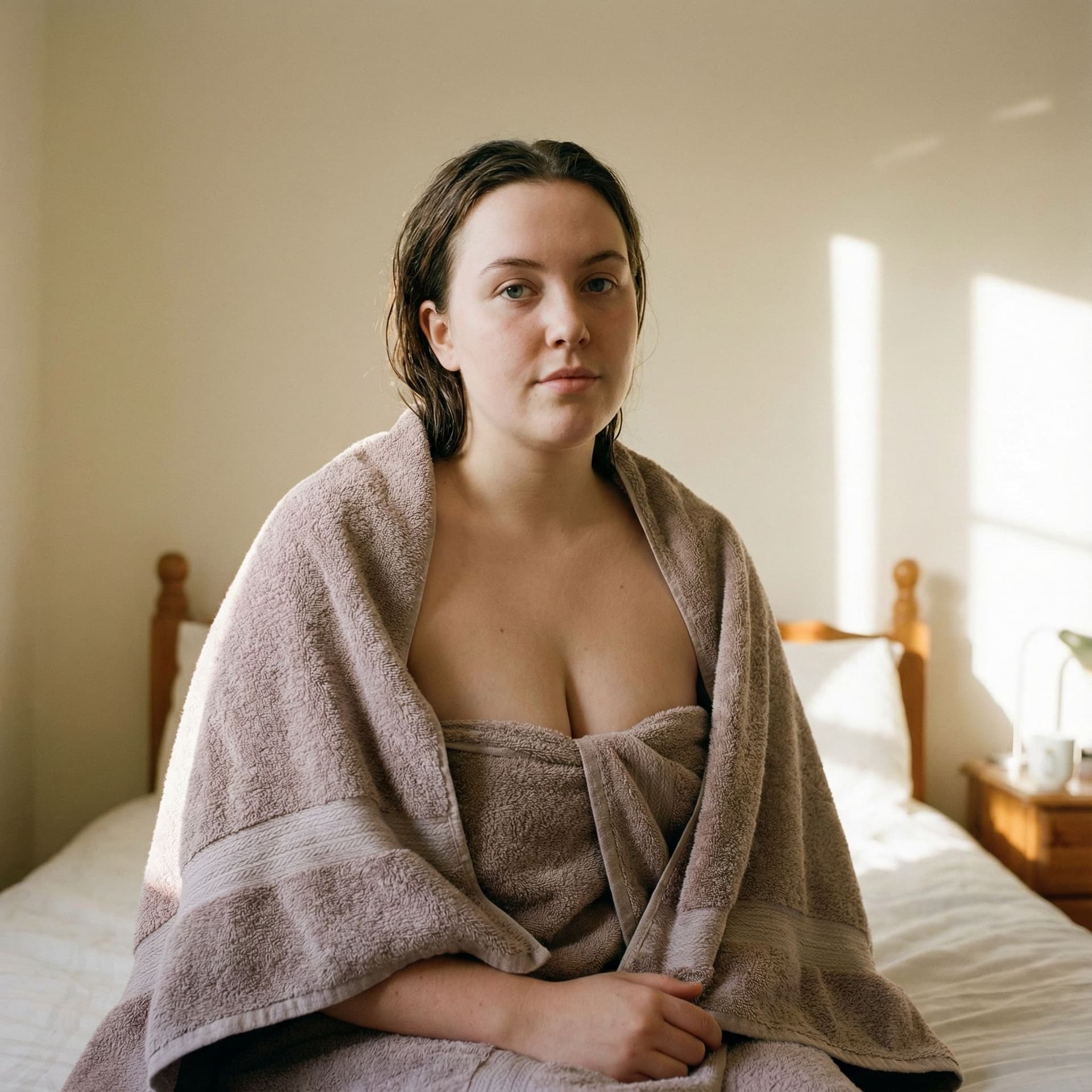 AI generated: generate realistic naked girl with big boobs front look
