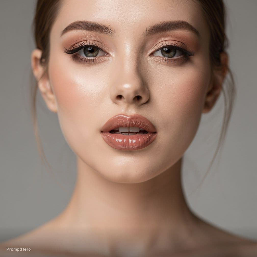 AI generated: girl with mouth