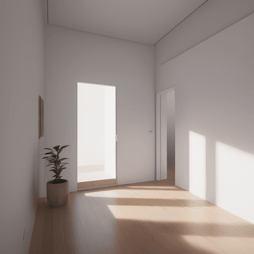 AI generated: Photo of a ultra realistic minimalistic home, interior shot, wide shot, 4k, artistic, instagran look...