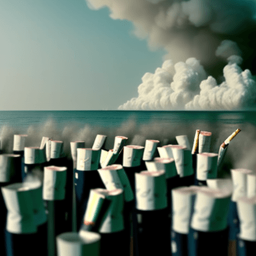 AI generated: A sea of  cigarettes ashes