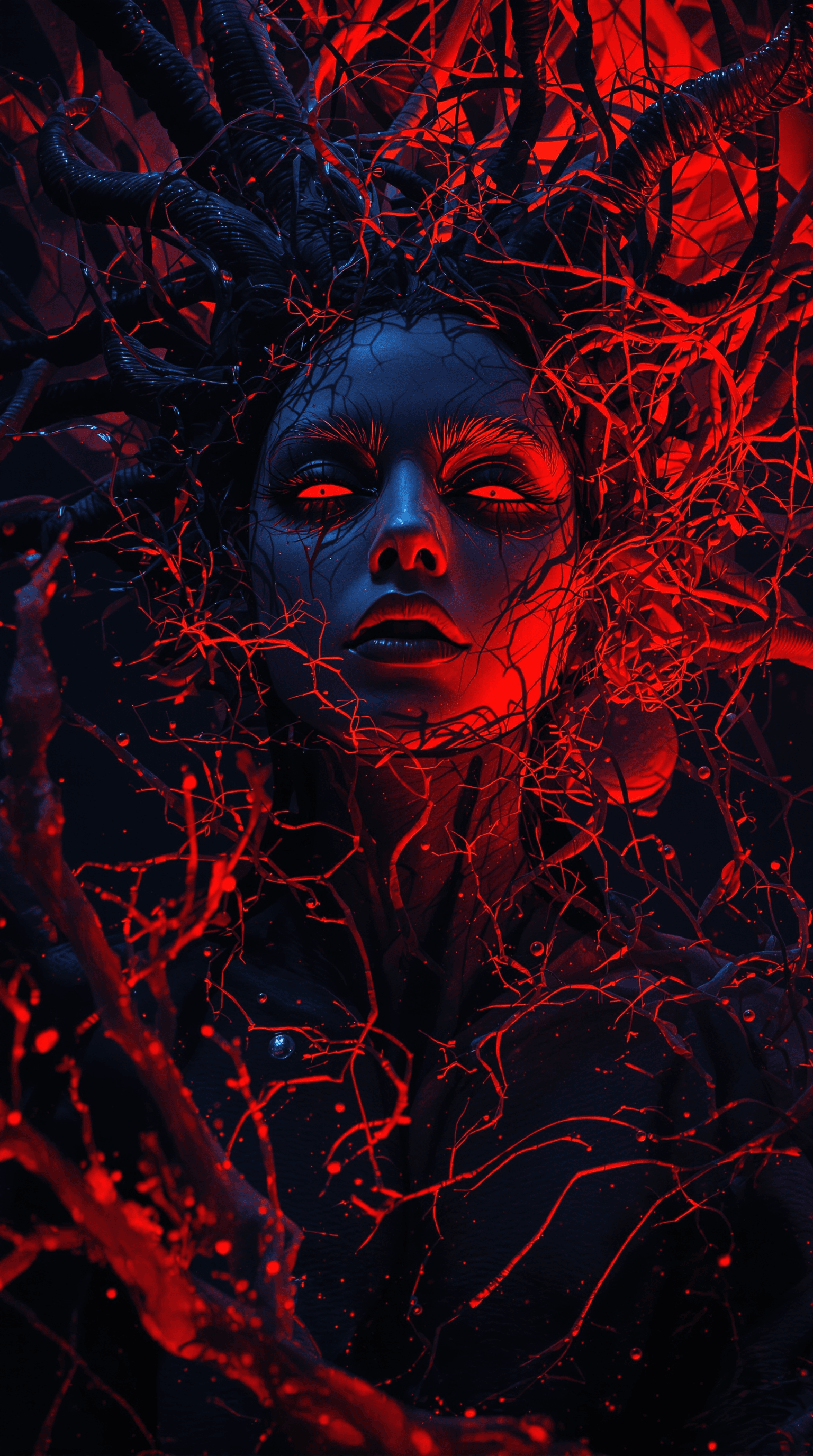 AI generated: high quality image with intricate details, showcasing a surreal and haunting scene inspired by the c...