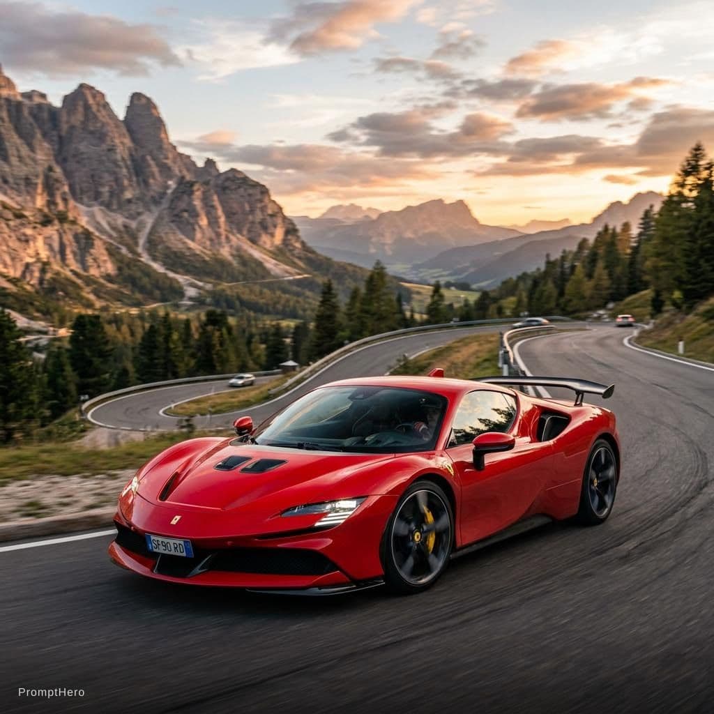 AI generated: a super car

