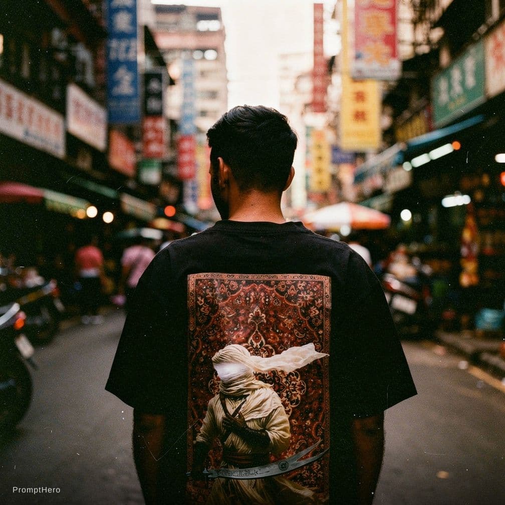 AI generated: high resolution photography, candid shot,  at a complicated street, 35mm film, kodak portra 400, mot...