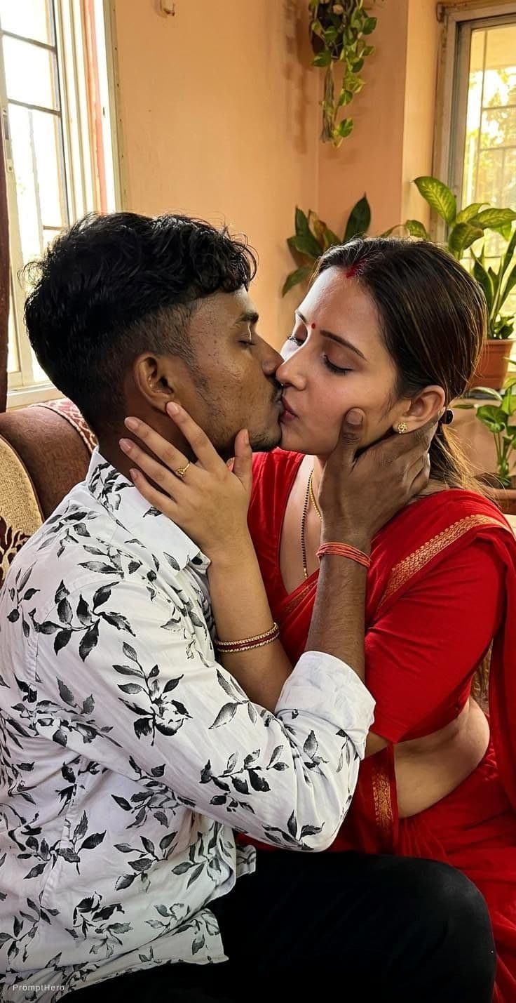 AI generated: Lip lock kiss 