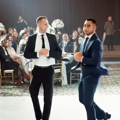 AI generated video: dancing and begin kissing