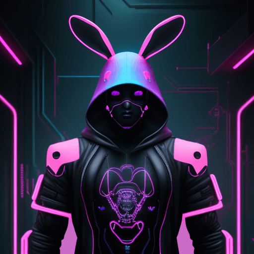 AI generated: the body of a man being simulated in black hood, in the style of cyberpunk imagery, mechanical desig...