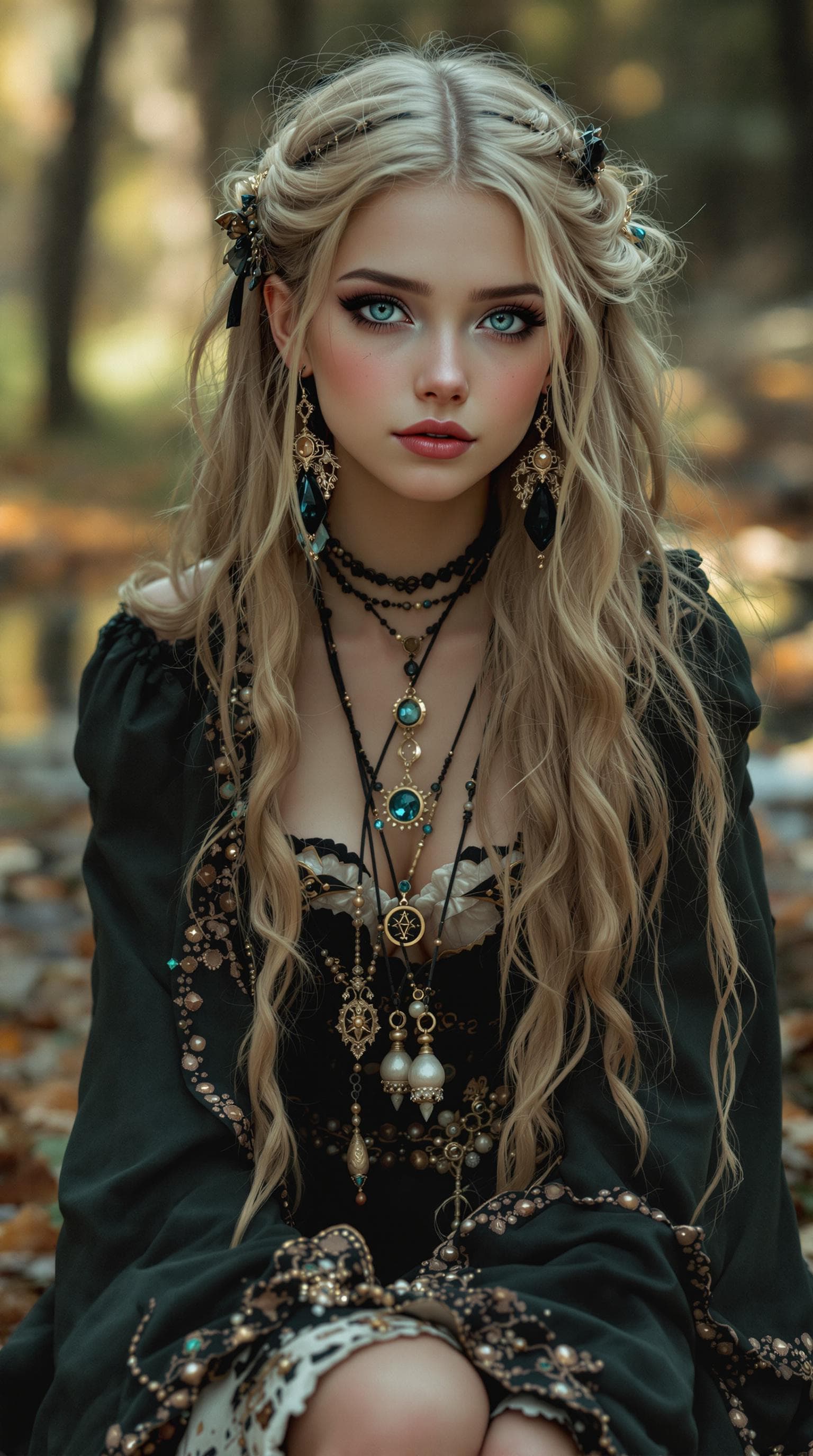 AI generated: a professional photo of a exceptionally of the most beautiful girl in the world, Transylvanian gypsy...