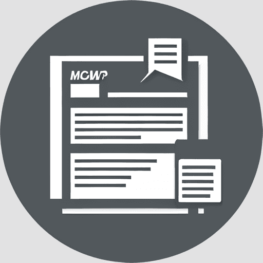 AI generated: Need an icon containing text mkdocs