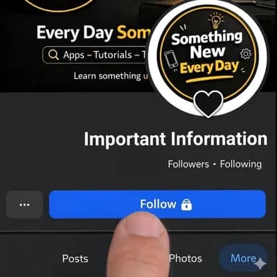 AI generated video: ​"A high-quality close-up vertical shot of a smartphone screen showing a social media profile page w...