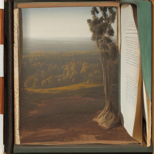 AI generated: A fake biography, hyperrealist landscape