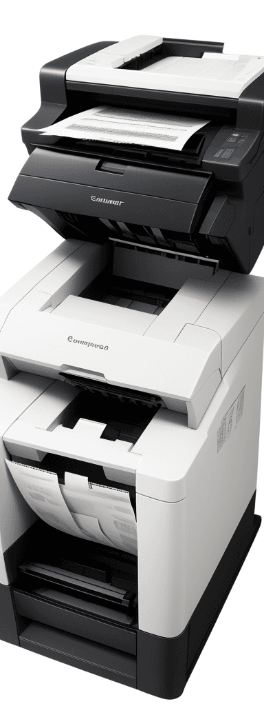 AI generated: papers printer scaner 