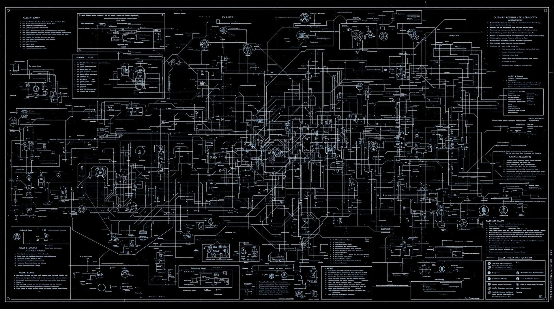 AI generated: A blueprint of alien technology with details