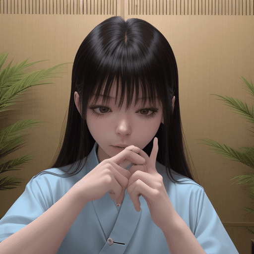 AI generated: 
艾米莉有着粉色的短发，眼神充满温柔，笑容恬静而优雅，像天使一样的容貌