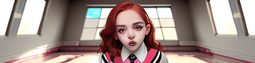 AI generated: very submissive, cute face, 18 years old schoolgirl, professional photo of a petite women girl ((slu...