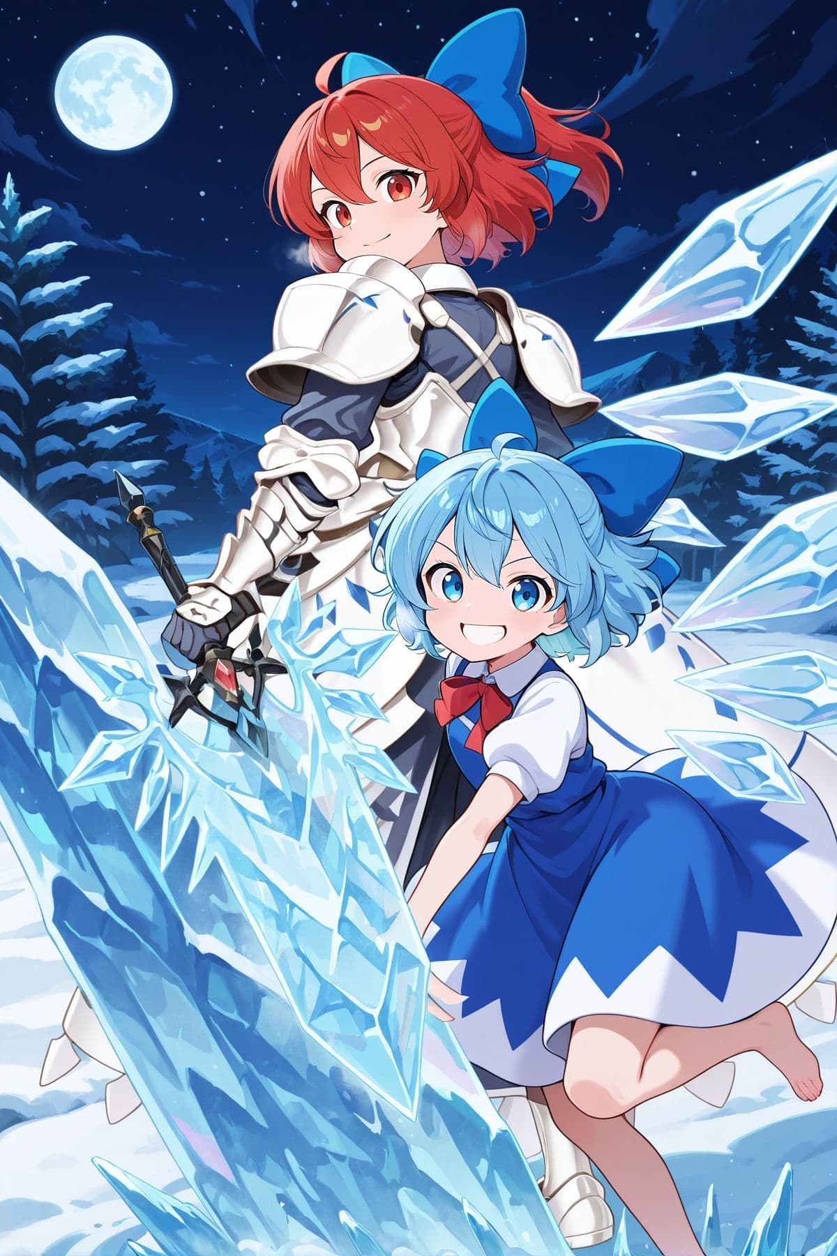 Cirno (Touhou Project) & Cirno (Brave Armored Fairy) - チルノ(東方)