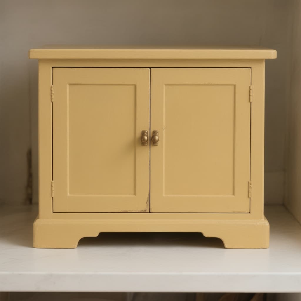 AI generated: , change cabinet colour to #B7B89F
