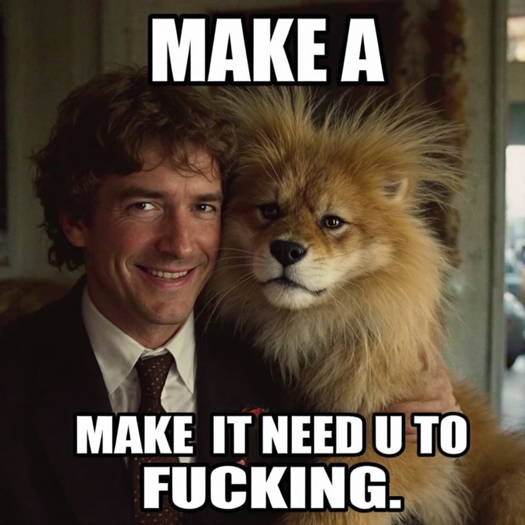 AI generated: make a meme related to fucking