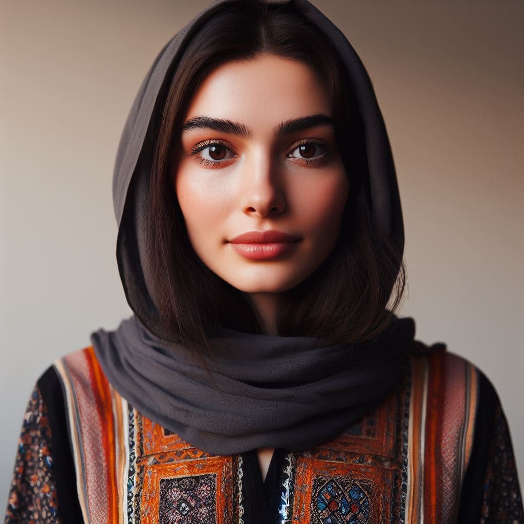 AI generated: Generate an epic and highly detailed 4K portrait of an Arab woman exuding elegance, beauty, and stre...