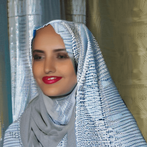 AI generated: young Arabic beautiful woman in a room, wearing hijab, handjob, curtains, front facing, daytime, clo...