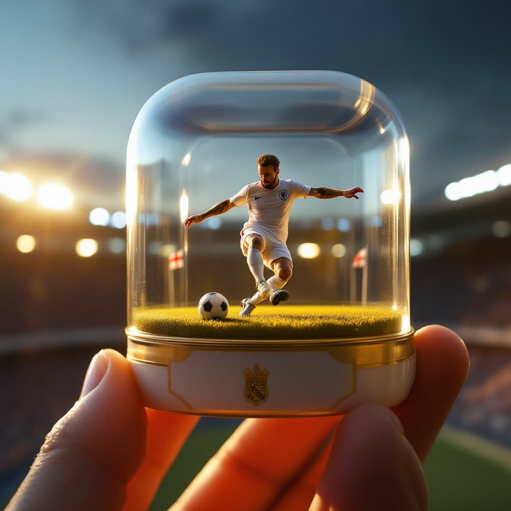 AI generated: Generate a portrait ratio photo of this prompt
A highly detailed transparent gashapon capsule shape ...