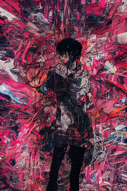 AI generated: A girl wearing fancy street wear, neo tokyo, centered| intricate| highly detailed| breathtaking beau...