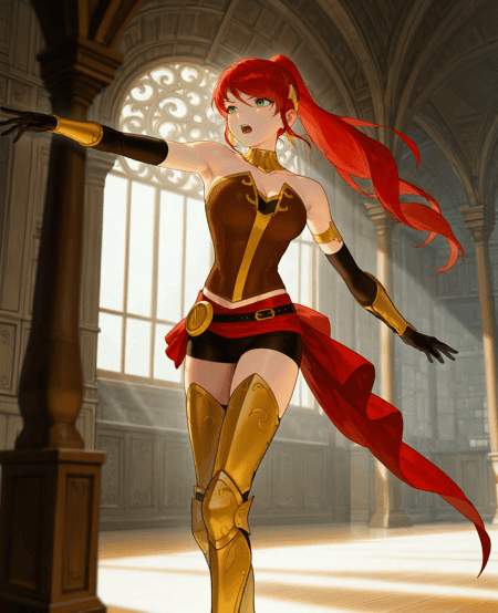 Pyrrha Nikos (RWBY) - 4 Outfits