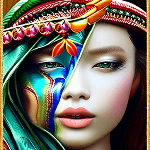 AI generated: imagine a beautiful illustration of a stunning wood nymph in a lush forest,detailed face features, s...