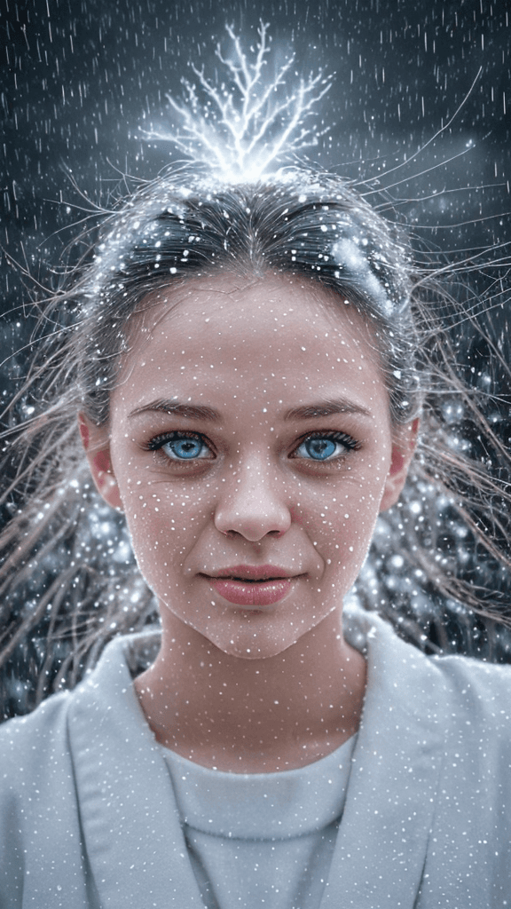 AI generated: (8k 16k, RAW photo, best quality, (realistic, Create a 8k 16k poster featuring an snow flakes fallen...